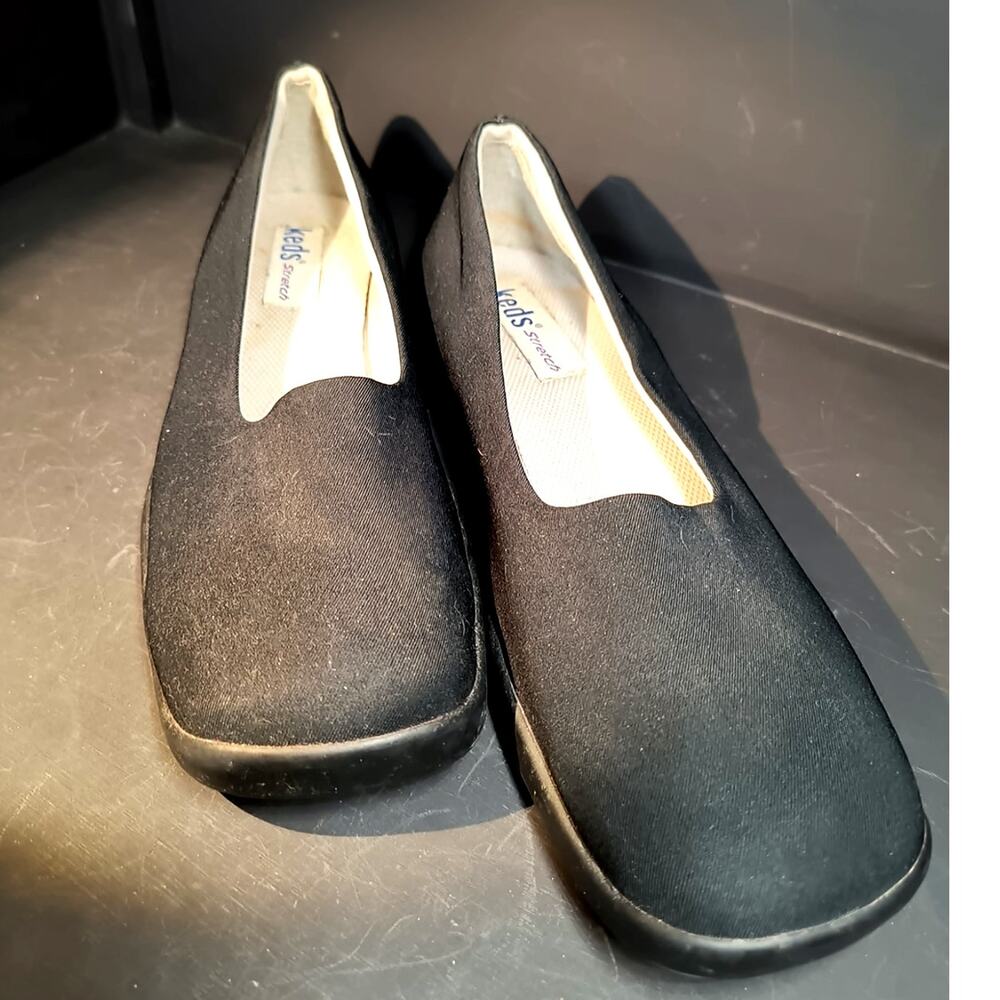 194289.  Black Keds Women's Size 8 Square Toe